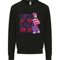 Not Weird Just More Creative Than You Art Kids Sweatshirt Jumper Black