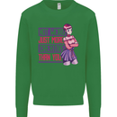 Not Weird Just More Creative Than You Art Kids Sweatshirt Jumper Irish Green