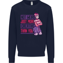 Not Weird Just More Creative Than You Art Kids Sweatshirt Jumper Navy Blue