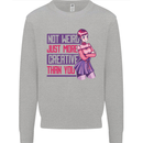Not Weird Just More Creative Than You Art Kids Sweatshirt Jumper Sports Grey