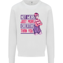 Not Weird Just More Creative Than You Art Kids Sweatshirt Jumper White
