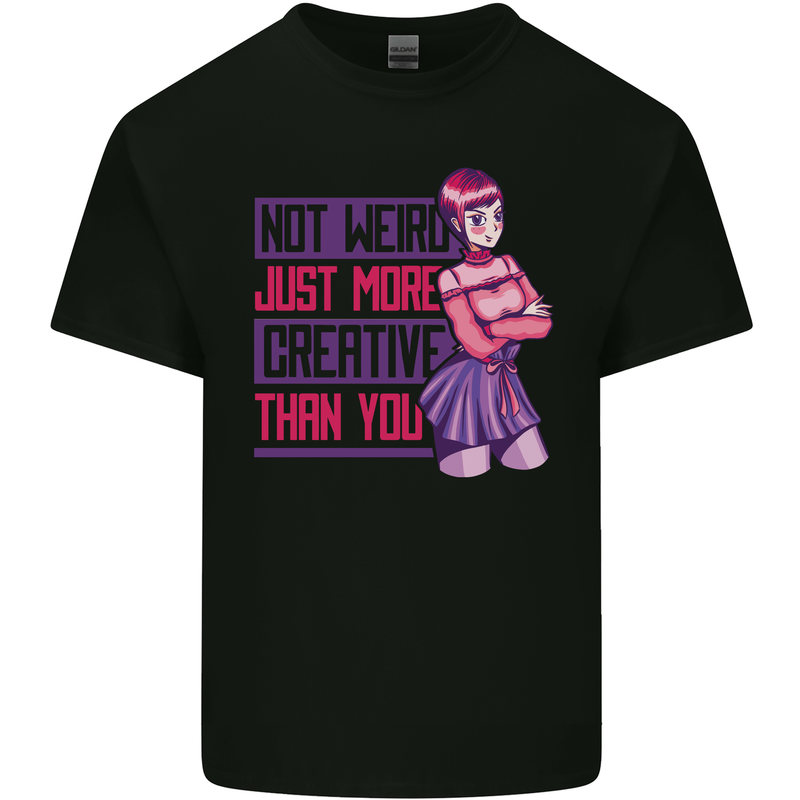 Not Weird Just More Creative Than You Art Kids T-Shirt Childrens Black