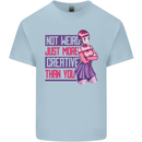 Not Weird Just More Creative Than You Art Kids T-Shirt Childrens Light Blue