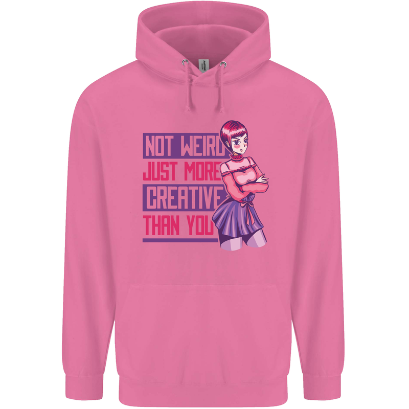 Not Weird Just More Creative Than You Art Mens 80% Cotton Hoodie Azelea