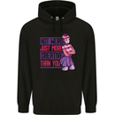 Not Weird Just More Creative Than You Art Mens 80% Cotton Hoodie Black