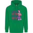 Not Weird Just More Creative Than You Art Mens 80% Cotton Hoodie Irish Green
