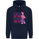 Not Weird Just More Creative Than You Art Mens 80% Cotton Hoodie Navy Blue