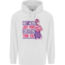 Not Weird Just More Creative Than You Art Mens 80% Cotton Hoodie White
