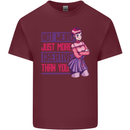 Not Weird Just More Creative Than You Art Mens Cotton T-Shirt Tee Top Maroon