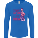 Not Weird Just More Creative Than You Art Mens Long Sleeve T-Shirt Royal Blue
