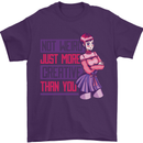 Not Weird Just More Creative Than You Art Mens T-Shirt Cotton Gildan Purple
