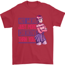 Not Weird Just More Creative Than You Art Mens T-Shirt Cotton Gildan Red