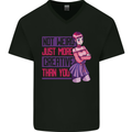 Not Weird Just More Creative Than You Art Mens V-Neck Cotton T-Shirt Black