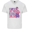 Not Weird Just More Creative Than You Art Mens V-Neck Cotton T-Shirt White