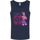 Not Weird Just More Creative Than You Art Mens Vest Tank Top Navy Blue