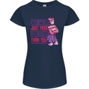 Not Weird Just More Creative Than You Art Womens Petite Cut T-Shirt Navy Blue