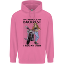 Not a Backrest Female Biker Motorcycle Childrens Kids Hoodie Azalea