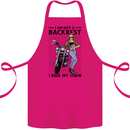 Not a Backrest Female Biker Motorcycle Cotton Apron 100% Organic Pink