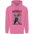 Not a Backrest Female Biker Motorcycle Mens 80% Cotton Hoodie Azelea