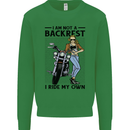 Not a Backrest Female Biker Motorcycle Mens Sweatshirt Jumper Irish Green