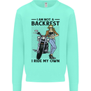 Not a Backrest Female Biker Motorcycle Mens Sweatshirt Jumper Peppermint