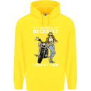 Not a Backrest Female Motorcycle Biker Childrens Kids Hoodie Yellow