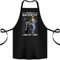 Not a Backrest Female Motorcycle Biker Cotton Apron 100% Organic Black