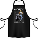 Not a Backrest Female Motorcycle Biker Cotton Apron 100% Organic Black