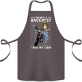 Not a Backrest Female Motorcycle Biker Cotton Apron 100% Organic Dark Grey