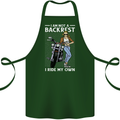 Not a Backrest Female Motorcycle Biker Cotton Apron 100% Organic Forest Green