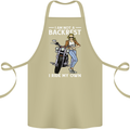 Not a Backrest Female Motorcycle Biker Cotton Apron 100% Organic Khaki