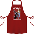 Not a Backrest Female Motorcycle Biker Cotton Apron 100% Organic Maroon