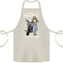 Not a Backrest Female Motorcycle Biker Cotton Apron 100% Organic Natural