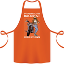 Not a Backrest Female Motorcycle Biker Cotton Apron 100% Organic Orange