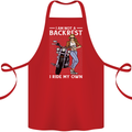 Not a Backrest Female Motorcycle Biker Cotton Apron 100% Organic Red