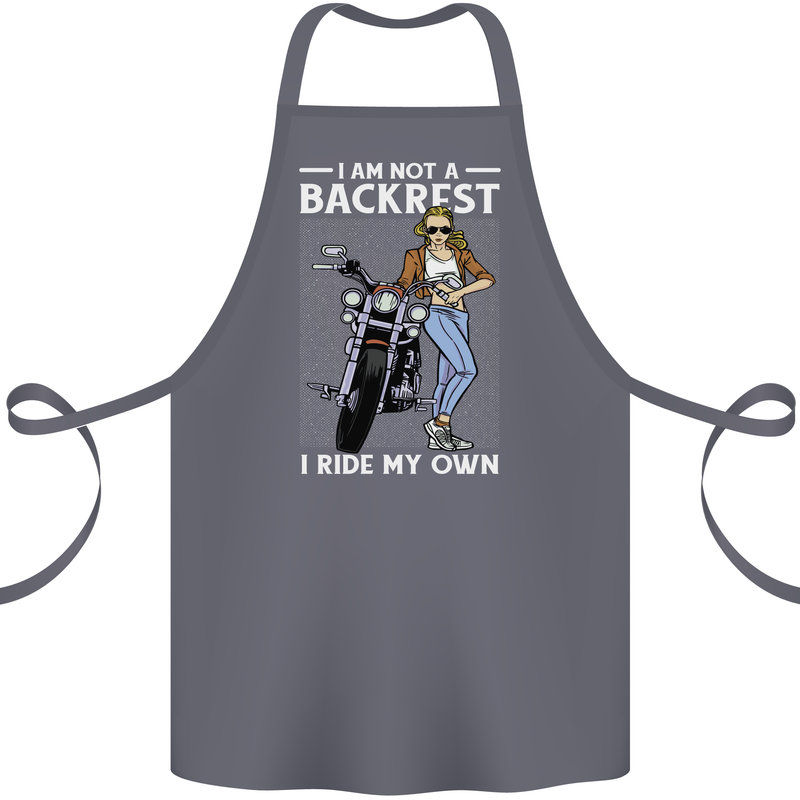 Not a Backrest Female Motorcycle Biker Cotton Apron 100% Organic Steel