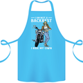 Not a Backrest Female Motorcycle Biker Cotton Apron 100% Organic Turquoise