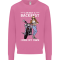 Not a Backrest Female Motorcycle Biker Mens Sweatshirt Jumper Azalea