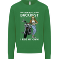 Not a Backrest Female Motorcycle Biker Mens Sweatshirt Jumper Irish Green