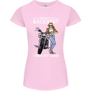 Not a Backrest Female Motorcycle Biker Womens Petite Cut T-Shirt Light Pink