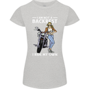 Not a Backrest Female Motorcycle Biker Womens Petite Cut T-Shirt Sports Grey