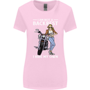 Not a Backrest Female Motorcycle Biker Womens Wider Cut T-Shirt Light Pink