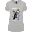 Not a Backrest Female Motorcycle Biker Womens Wider Cut T-Shirt Sports Grey