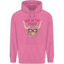 Not in the Mood Funny Highland Cow Childrens Kids Hoodie Azalea