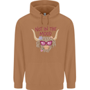 Not in the Mood Funny Highland Cow Mens 80% Cotton Hoodie Caramel Latte
