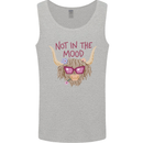 Not in the Mood Funny Highland Cow Mens Vest Tank Top Sports Grey