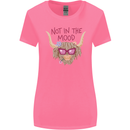Not in the Mood Funny Highland Cow Womens Wider Cut T-Shirt Azalea