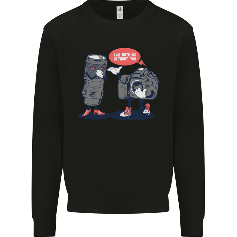 Nothing Without You Photography Photorapher Kids Sweatshirt Jumper Black
