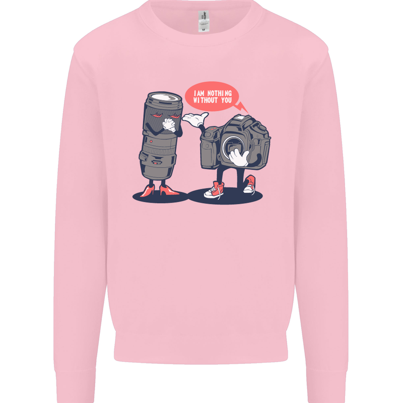 Nothing Without You Photography Photorapher Kids Sweatshirt Jumper Light Pink
