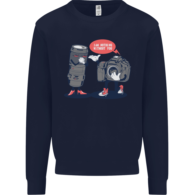 Nothing Without You Photography Photorapher Kids Sweatshirt Jumper Navy Blue